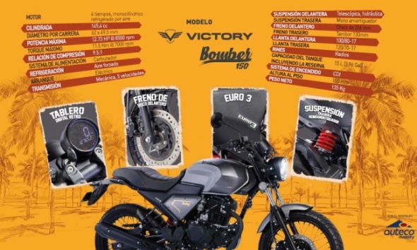 MOTOCICLETA AUTECO VICTORY BOMBER 150 