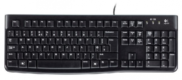 TECLADO LOGITECH K120 BLACK USB 